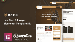 Justos - Law Firm & Lawyer Elementor Template Kit
