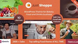 JustShoppe (v12.7) Cake Bakery WordPress Theme