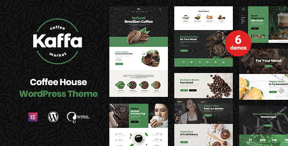 Kaffa (v1.1.2) Cafe & Coffee Shop WordPress Theme