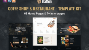 Kaffen - Coffe Shop & Restaurant Elementor Template Kit
