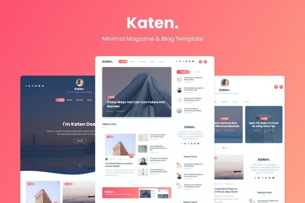 Katen v1.0.1 - Minimal Blog & Magazine HTML Template