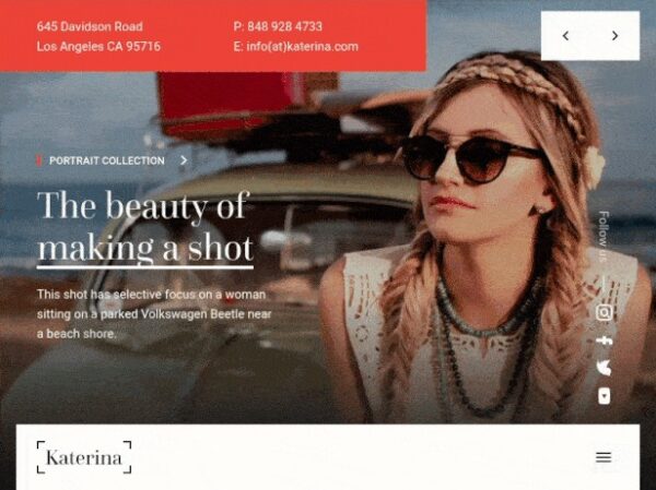 Katerina v1.0.4 Photography & Portfolio WordPress Theme