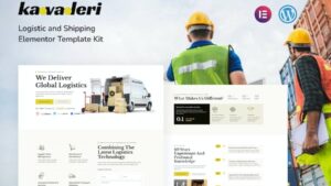 Kavaleri Logistic & Shipping Elementor Template Kit