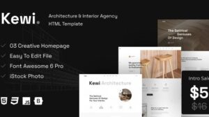 Kewi v1.0 Architecture & Interior Agency WordPress Theme