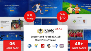 Khelo v2.8.4 WordPress Football Theme [Activated]
