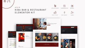 Kiba Bar & Restaurant - Elementor Kit