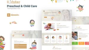 Kidster - Preschool & Childcare Elementor Template Kit