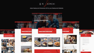 Kimchi - Asian Restaurant & Cafe Elementor Template Kit