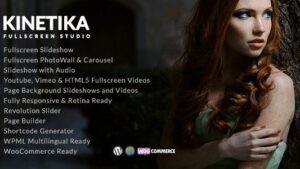 Kinetika (v6.6.2) Fullscreen Photography Theme