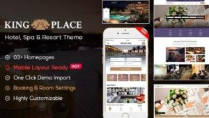 KingPlace (v1.2.11) Hotel, Spa and Resorts Booking WordPress Theme [NFIX]