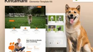 Kintamani – Dog Breeder & Adoption Elementor Template Kit