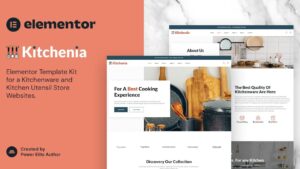 Kitchenia - Kitchenware & Cooking Utensils Store Template Kit