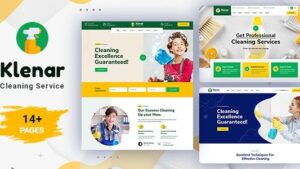 Klenar (v1.0.9) Cleaning Services WordPress Theme + RTL