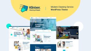 Klinixer v2.0.1 Cleaning Services WordPress Theme + RTL