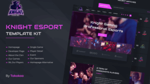 Knight - e-Sports Elementor Template Kit