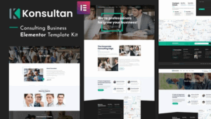 Konsultan Kit - Consulting Business Elementor Template Kit