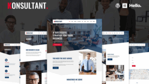 Konsultant - Consultancy Firm Elementor Template Kit