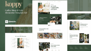 Koppy - Coffee Shop & Cafe Elementor Template Kit