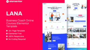 Lana - Business Coach Online Course Template Elementor