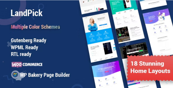 Landpick (v1.5.0) Multipurpose Landing Pages WordPress Theme