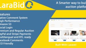 LaraBid v4.0.1 A Laravel PHP Auction Platform