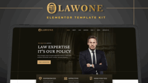 Lawone - Legal & Law Firm Elementor Template Kit