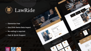 Lawride - Lawyer & Law Firm Elementor Template Kit