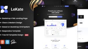 LeKate v1.0 Saas and Software HTML Landing Page