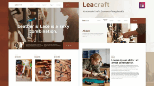 Leacraft - Handmade Crafts Elementor Template Kit