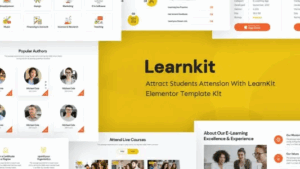 LearnKit - e-Learning Elementor Template Kit