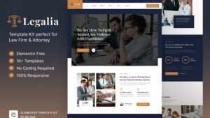 Legalia - Lawyer & Attorney Elementor Template Kit