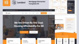 Lendevi - Mortgage Elementor Template Kit