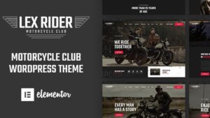 LexRider v1.6.6 Motorcycle Club WordPress Theme