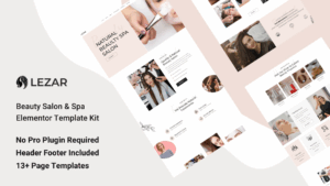 Lezar Beauty Salon & Spa Elementor Template Kit