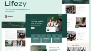 Lifezy - Life Coach & Counseling Elementor Template Kit