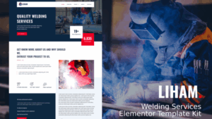 Liham - Welding Services Elementor Template kit