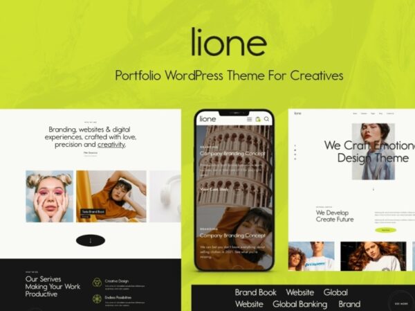 Lione v1.14.0 Personal Portfolio for Creatives Theme