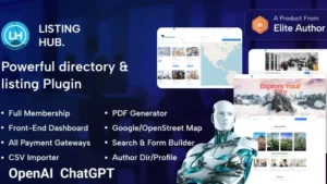 ListingHub (v1.2.7) WordPress Business Directory Listing Plugin
