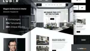 Luber - Elegant Architecture & Interior Elementor Template Kit