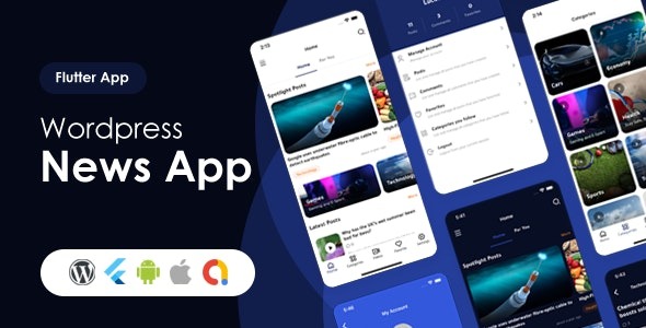 Lucodeia News v1.1.4 Flutter Wordpress News App | Admob - DarkMode