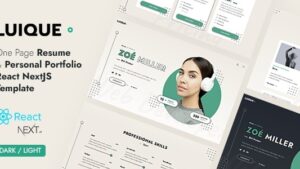 Luique (v1.1) Personal Portfolio React Template