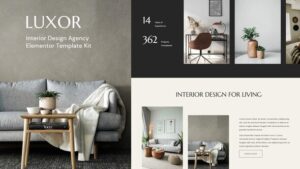 Luxor - Interior Design Agency Elementor Template Kit