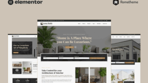 Luxxy - Luxurious Interior & Architecture Elementor Pro Full Site Template Kit