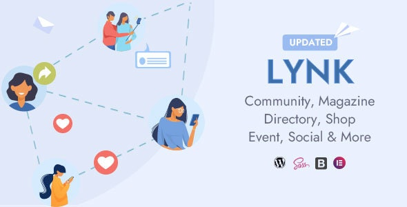 Lynk (v3.8.0) Social Networking And-Community Wordpress Theme