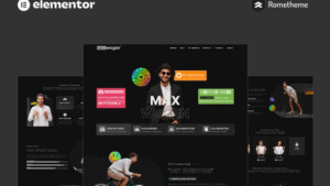 MAX - Content Creator Elementor Pro Full Site Template Kit