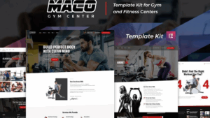 Maco Kit - Gym & Fitness Elementor Template Kit