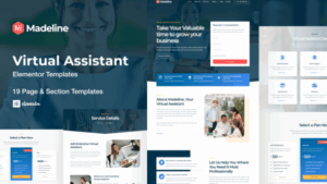 Madeline - Virtual Assistant Website Elementor Template Kit