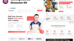 Maem - Cooking Courses Elementor Template Kit