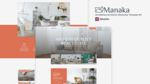 Manaka - Architecture & Interior Elementor Template Kit