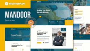 Mandoor - Construction Elementor Pro Template Kit